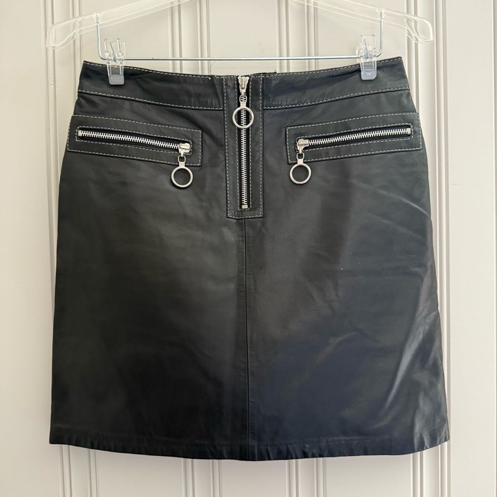 MICHAEL by Michael Kors Black Mini Skirt with Metallic Zippers 🖤